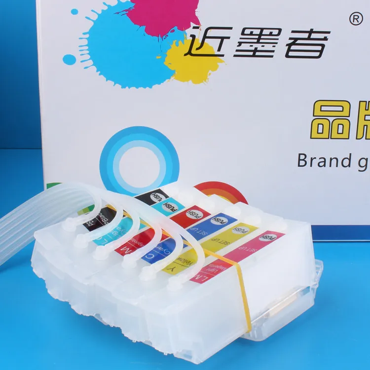 Universal 6Color Continuous Ink Supply System CISS Kit with Full Accessaries Tank For EPSON 707A 777A 807 907F 977 Printer | Компьютеры и