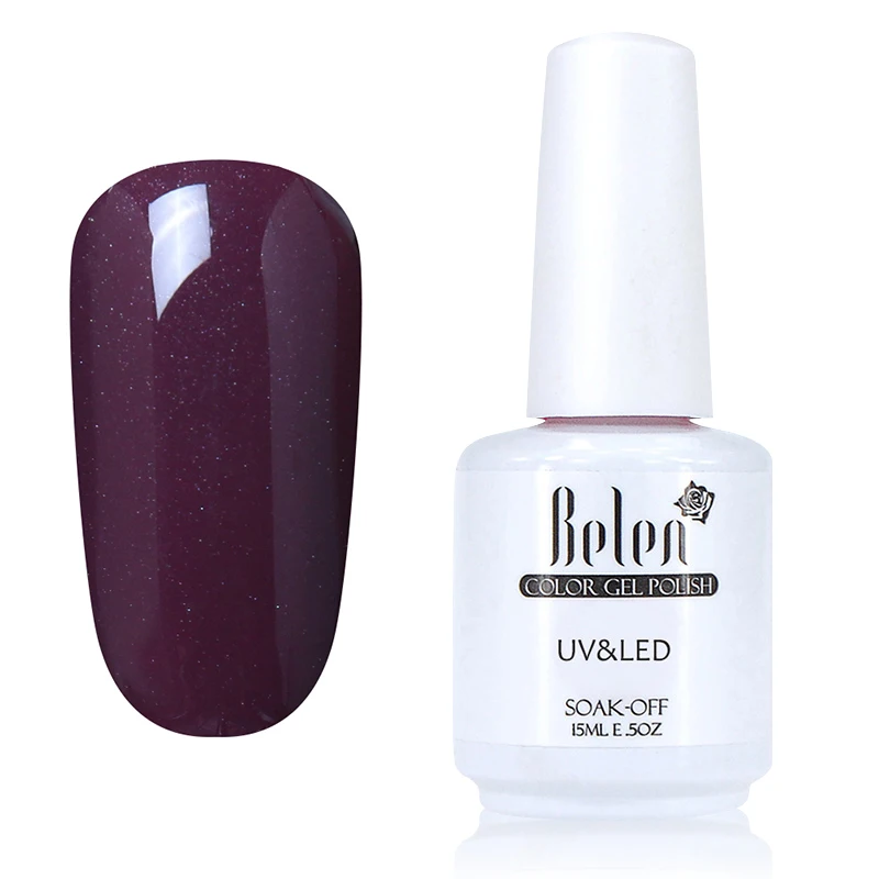 1544 Belen 15ML Gelpolish Semi Permanent Gel Nail Polish 3D Professional Glitter Soak Off UV LED Gel Lacquer Gel Varnish Lak - Цвет: 1544