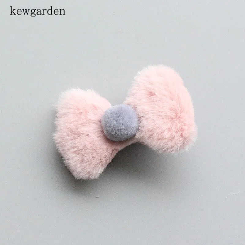 Kewgarden DIY волос бант брошь материал аксессуары имитация кролика плюшевый ручной