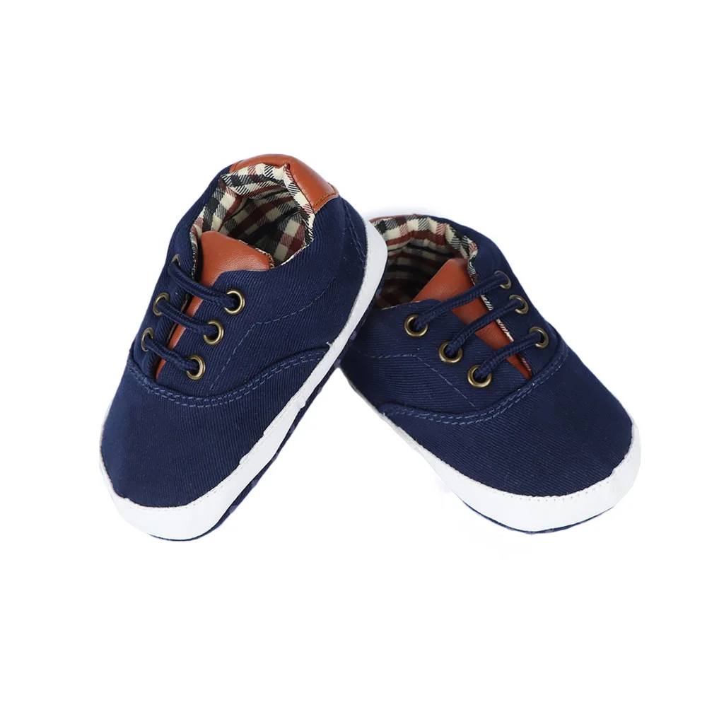 12cm Fashion Canvas Shoes Baby Pure Color Hook-and-loop Boy Girl Soft Sole Anti-slip Sneaker Walker | Детская одежда и обувь