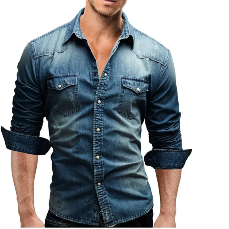 Мужская мода мужская повседневная рубашка Camisa Masculina облегающая Стильная