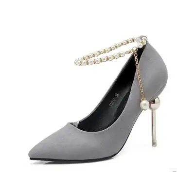 2017 г. Весенне-осенние новые туфли на высоком каблуке однотонная женская обувь из