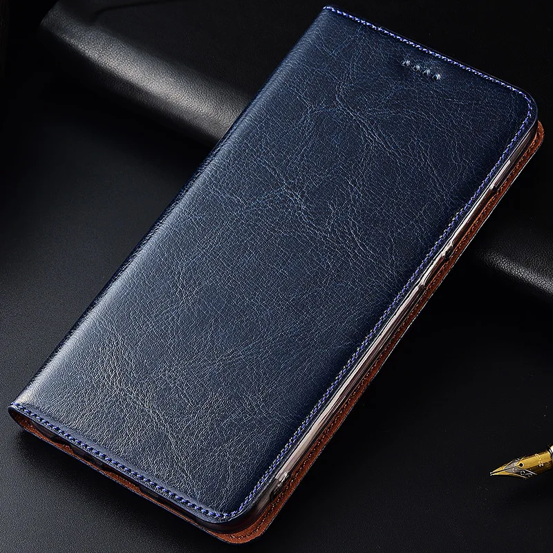 Чехол из натуральной кожи для Xiaomi Redmi 4 Pro 4A 4X 5 5A 6 6A 7 8 8A 9 9A Plus K20 K30 ProMagnetic Case Stand Flip Phone
