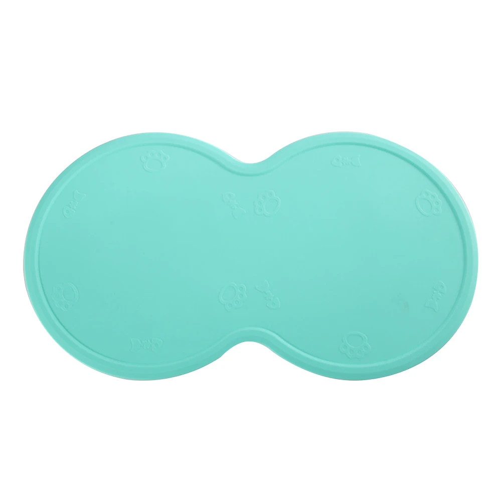 Коврик под миски для животных питья складной собачьей еды анти осенняя