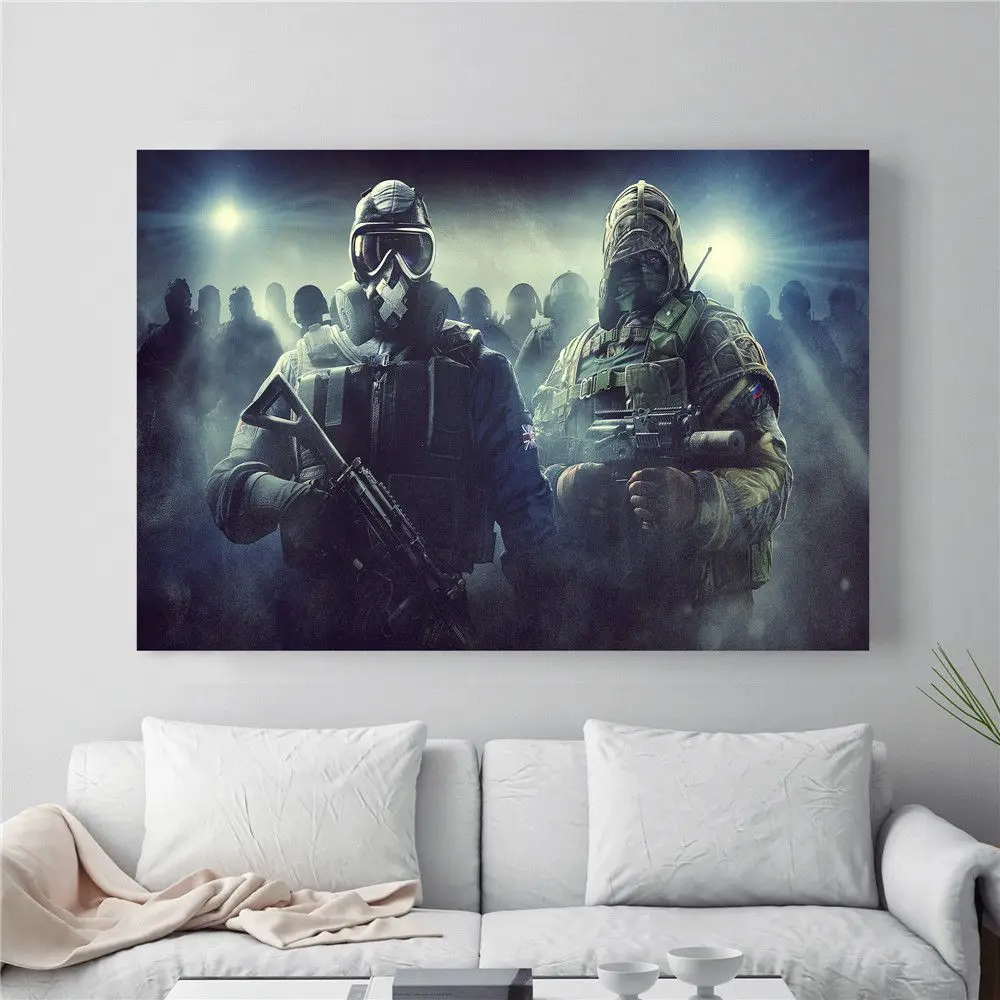 Rainbow Six Siege видео художественные плакаты и принты настенные художественные декоративные картины холст живопись для гостиной домашний декор - Цвет: 1
