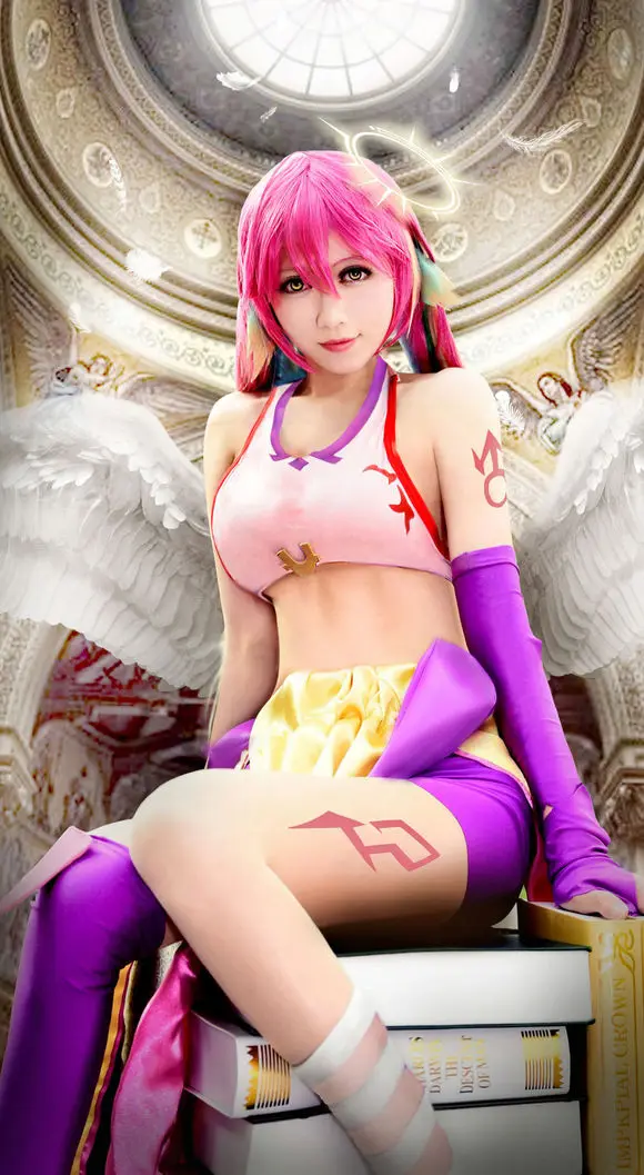 No Game Life Jibril униформа косплей костюм с крыльями 11 |