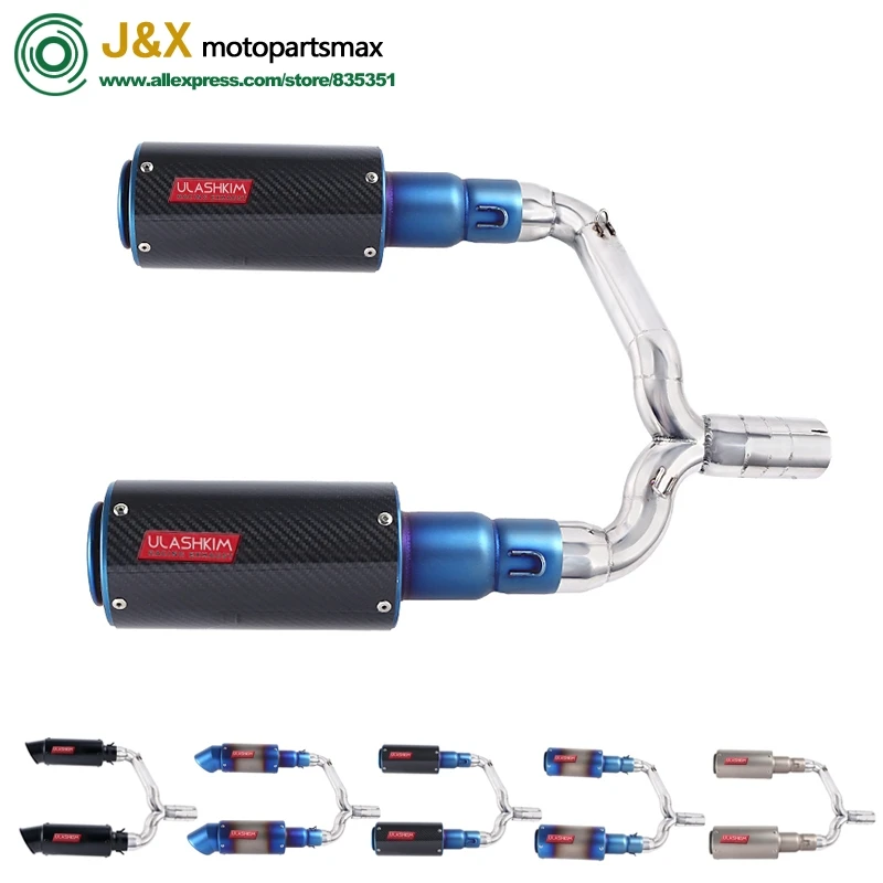 

BK600 Slip-On Exhaust For Suzuki GSR400 GSR600 BK400 BK600 GSR BK 400 600 Motorcycle Exhuast Escape Middle Link Pipe