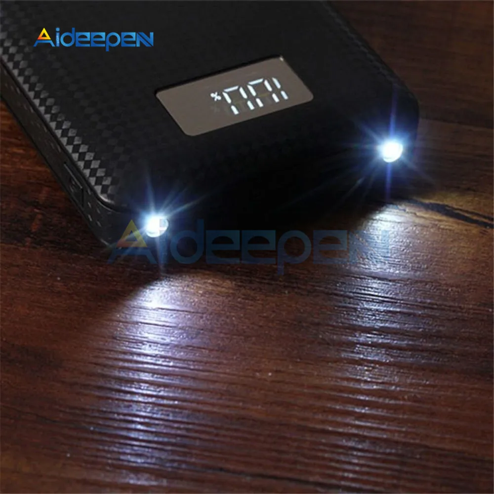 5V 2.1A портативный тонкий 3 USB LED свет 7x18650 батарея DIY банк питания коробка держатель