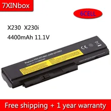 Аккумулятор 7XINbox 6cell 4400mAh 42T4863 45N1022 для Lenovo ThinkPad X230 X230i 45N1025 45N1024 45N1033