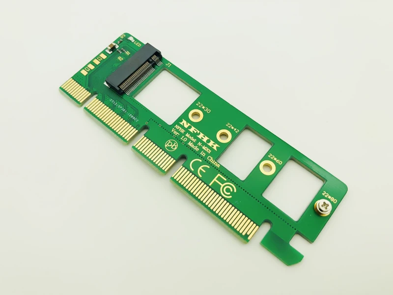 5 шт. NGFF M.2 NVME AHCI SSD для PCI E Express 3 0x4x16 адаптер Riser Card M Соединитель в форме ключа XP941 SM951