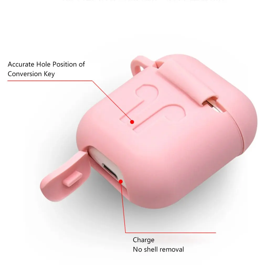 Wireless Silicone Protective Cover 6PCs Set Anti-Lost Rope With Earplugs Sleeve Earphones Case For Apple Airpods |