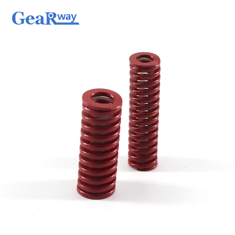 Пружина сжатия Gearway красная, 10x20/10x20/10x30/10x50/10x55 мм, 4 шт.