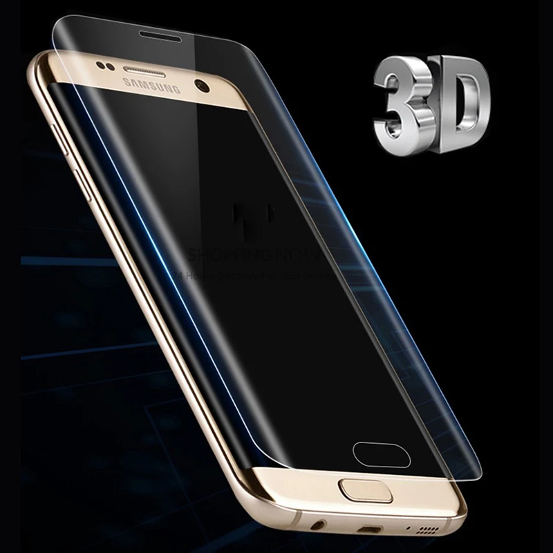 Защитная пленка для экрана Samsung Galaxy S7 Edge S6 S8 Plus Note 8 полное покрытие (не закаленное