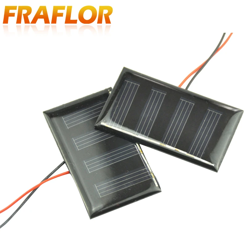 Портативная солнечная панель Fraflor 2 в 60 мА 5 шт./лот высокоэффективное