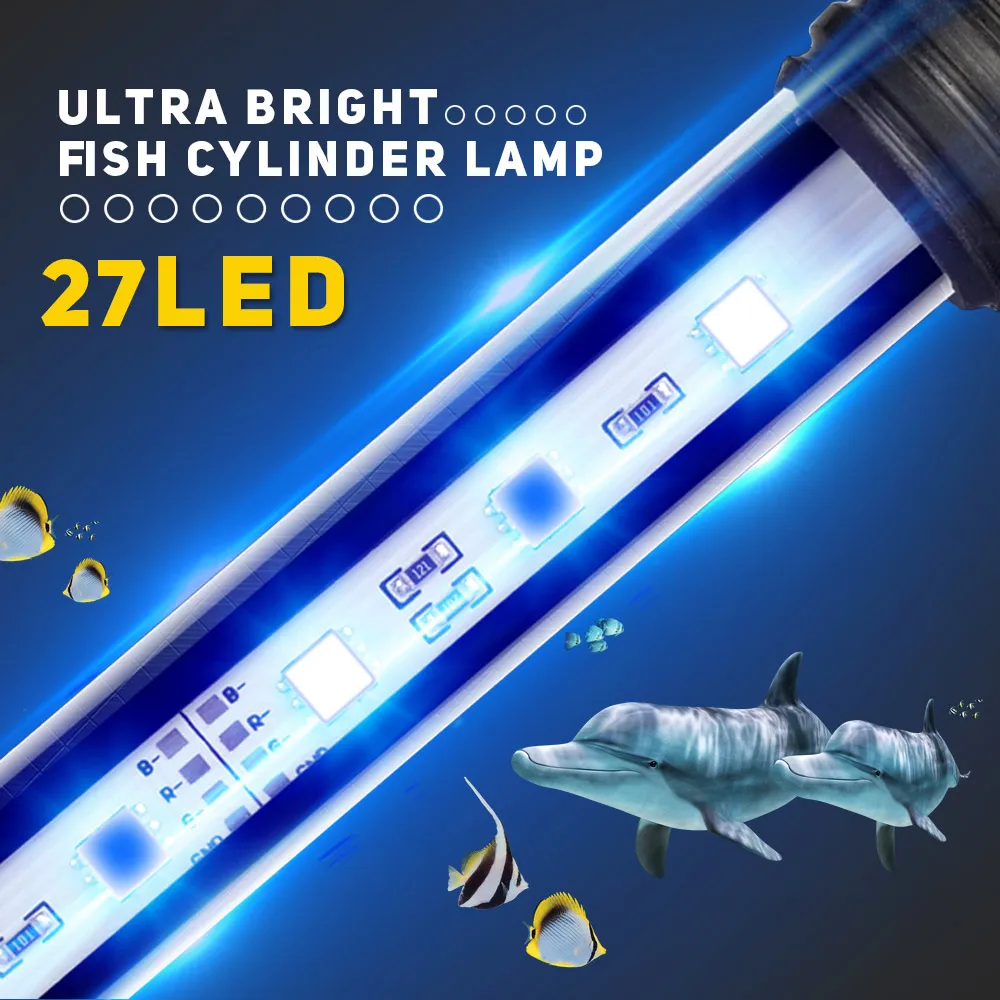 Погружная аквариумсветодиодный Светодиодная лампа 5050SMD с европейской вилкой