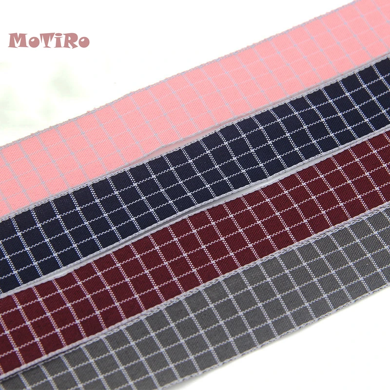 Motiro, 1 ярд, 25 мм, кружевной лентой, район/хлопок Материал DIY аксессуары для волос/подарочная упаковка/украшения дома/клетчатый лента/лук