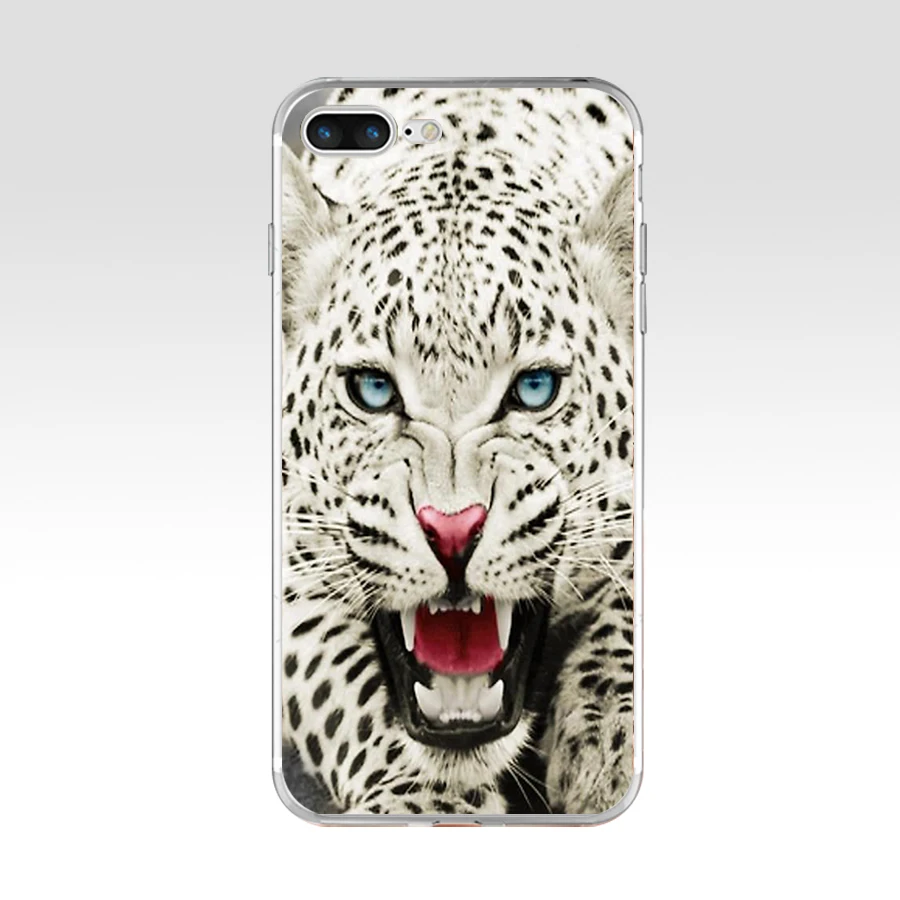 Мягкий силиконовый чехол 252AQ Tiger's Soul из ТПУ для Apple iPhone 6 6s 7 8 plus|Бамперы| |