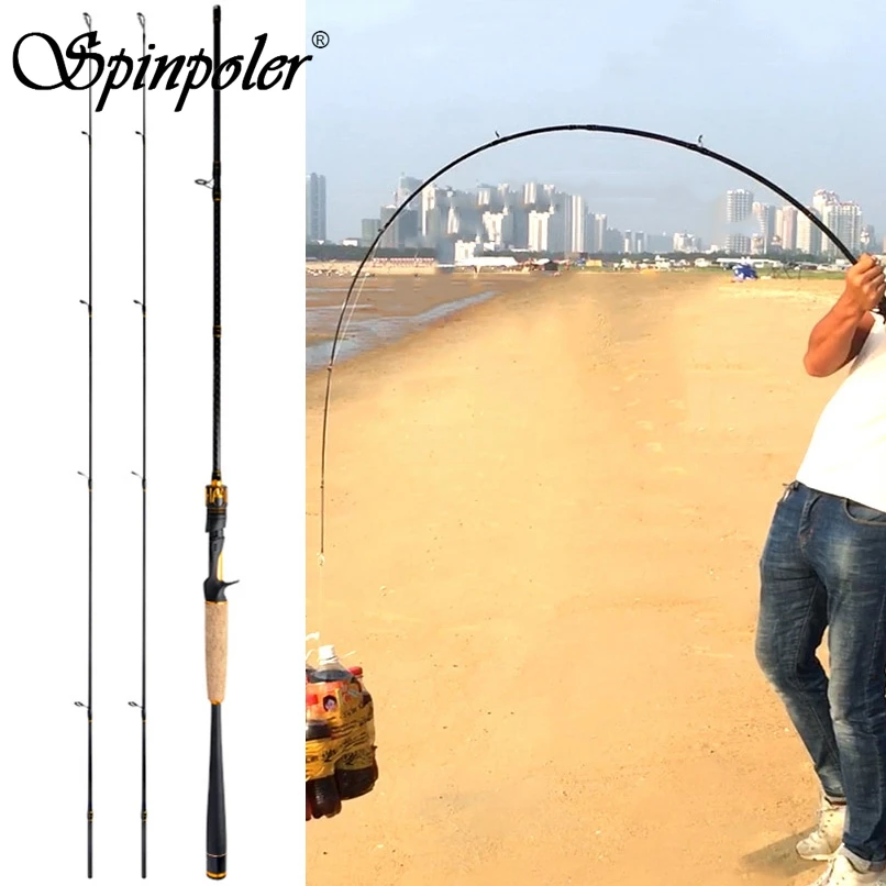 Spinpoler 2 наконечника Приманка Удочка спиннинг литье стержень 1 М 4 м 7 25 г приманка