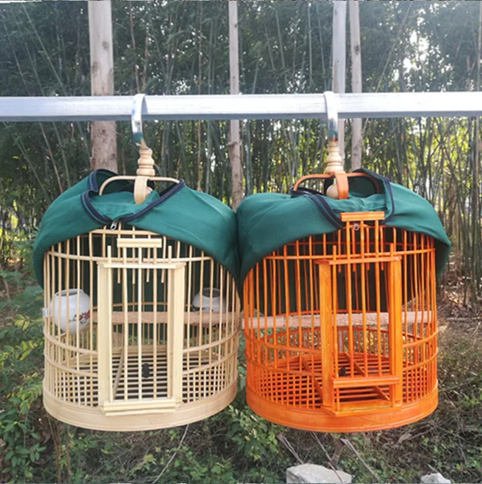 birdcage Bamboo Handmade cage Accessories Bird house box Home Decorations Hanging ornament bird tent decorative cage