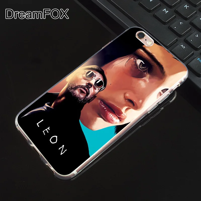 DREAMFOX N108 Leon Матильда Мягкий ТПУ силиконовый чехол для Apple iPhone XR XS Max 8X7 6 S Plus 5 5S SE 5C 4 4S