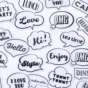 33 шт., милые самодельные наклейки bubble HOBO для украшения в стиле ретроальбом для стикеров, буквсамодельные фотоальбомы