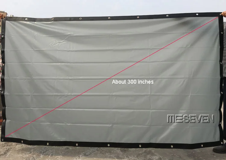 Складной наружный тканевый задний проекционный экран 300 дюйма 16:9 большого