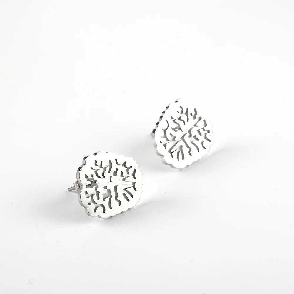 Silver Золотое ожерелье из нержавеющей стали, Анатомия человека, биология, ювелирное изделие, подарок для выпускного - Окраска металла: Silver