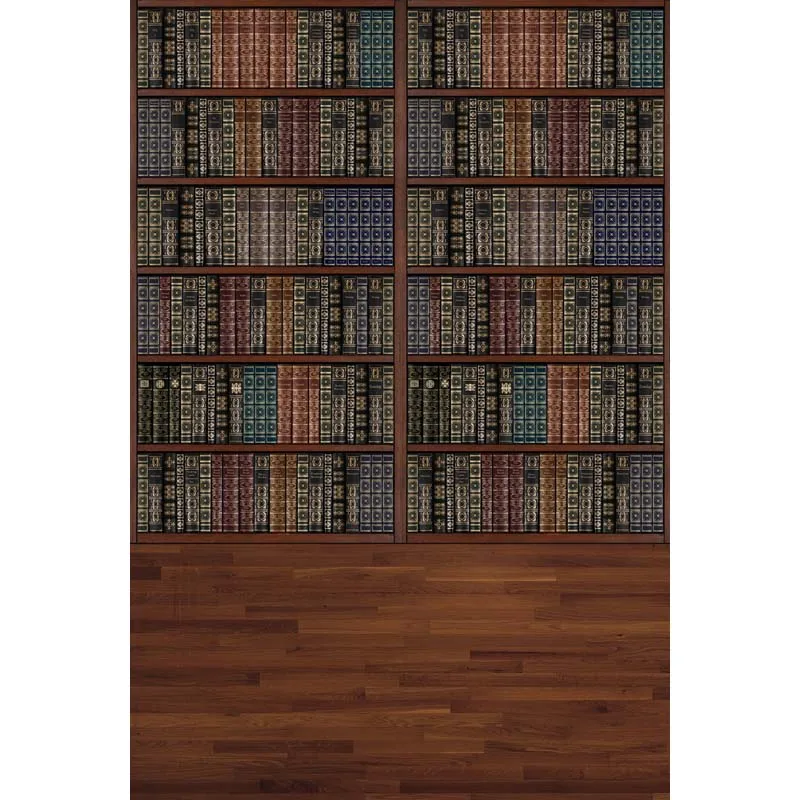 Новинка фланелевый фон для детской фотосъемки с изображением книжной полки