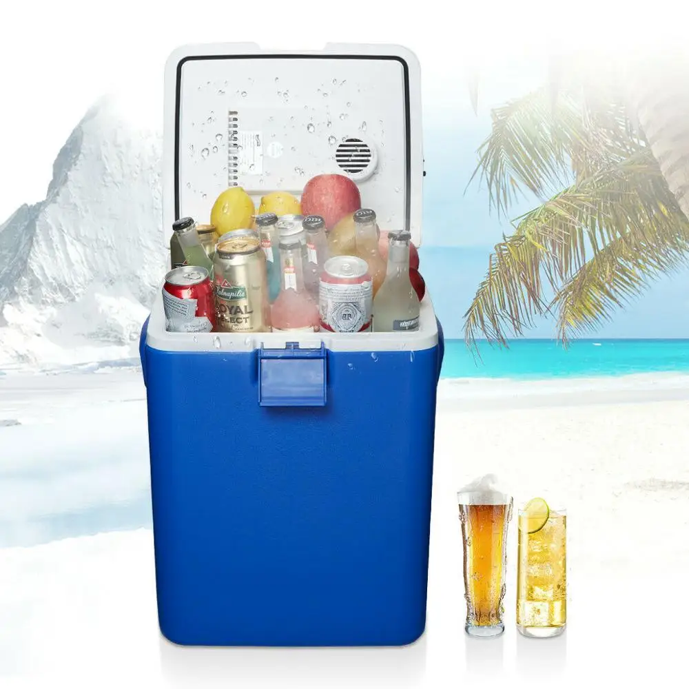 30 л 12 В портативный автомобильный дорожный холодильник кулер и обогреватель мини