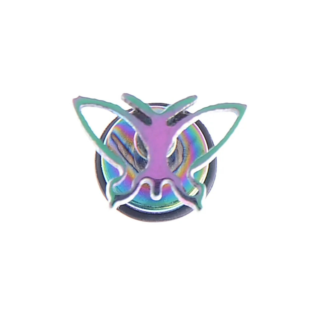 2 шт. Готический Панк Серебряный черный Супермен звезда из нержавеющей стали