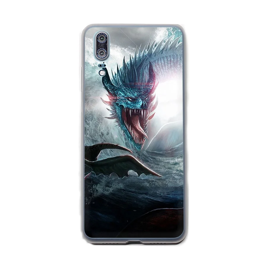Мягкий ТПУ чехол волк Дракон животные для Huawei P30 P8 P9 P10 P20 Lite Pro 2015 2016 2017 P