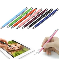 20pcslot 2in1 touch screen stylus penballpoint pen for ipad iphone tablet smartphone radom colors