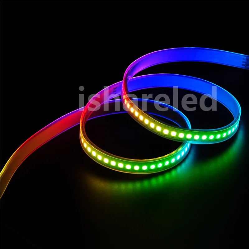 1 м 5 в WS2812B SK6812 144 светодиодов/м белый SMD 5050 RGB Пиксельная Светодиодная лента цвета