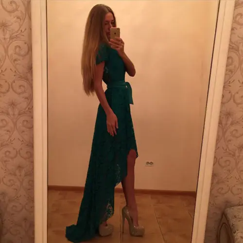 Сексуальное женское платье кружевное вечернее для выпускного вечера Клубное