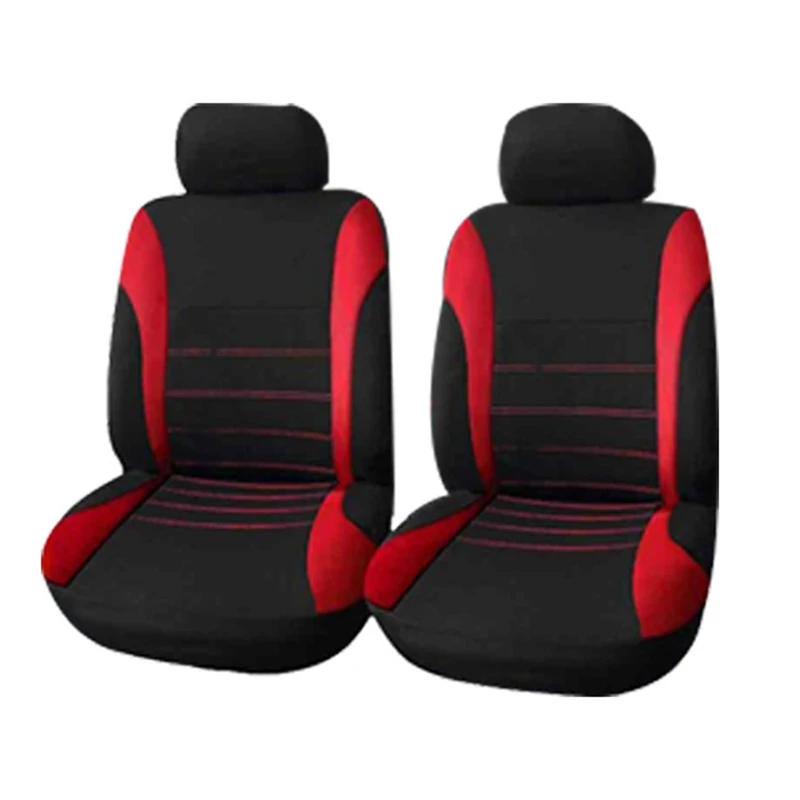 RD1 4pcs Универсальный чехол для автомобильных сидений из полиэфирной ткани, чехлы для автомобильных сидений, чехлы для автомобильных сидений, защита для автомобильных сидений, аксессуары для интерьера - Название цвета: RD1 4pcs