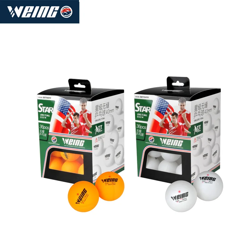 Table tennis (ping pong ball) seamless one-star level 36 one box yellow and white for choice super affordable sales | Спорт и