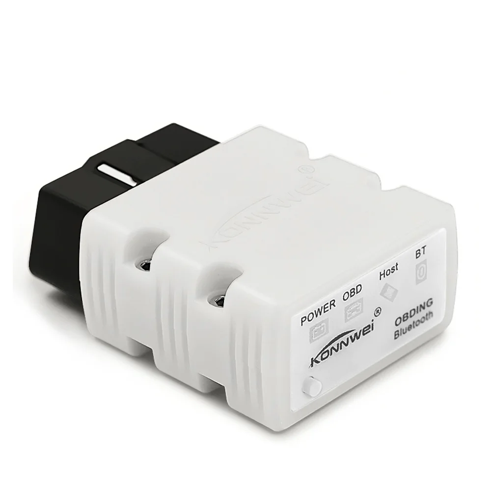 White KONNWEI OBD2 сканер KW902 ELM327 V1.5 Bluetooth Автосканер PIC18f25k80 MINI ELM 327 OBDII KW902 считыватель кодов для Android телефона - Color: White