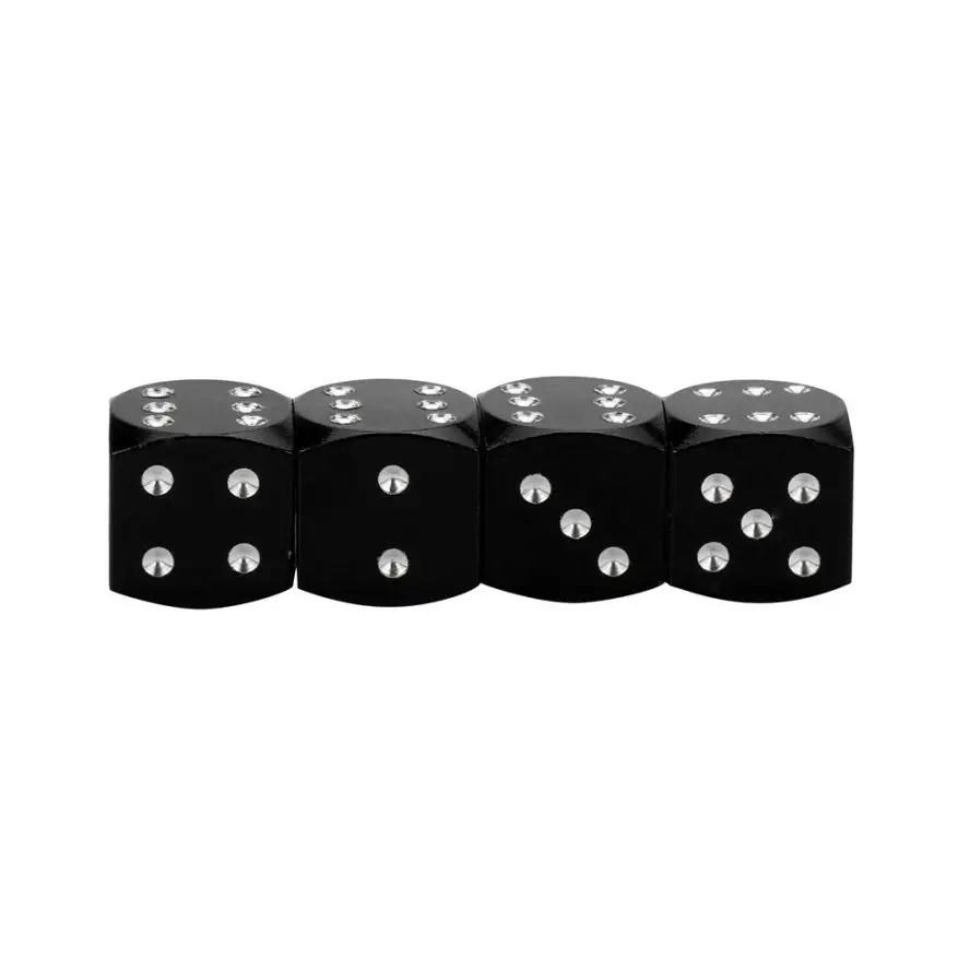 4 шт. Dice колпачки для пылевых клапанов автомобилей мотоциклов электромобилей