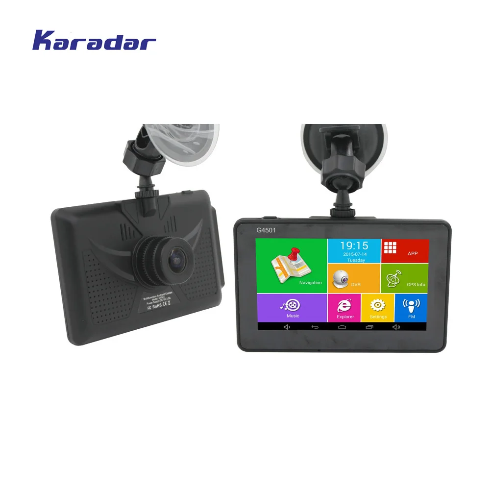 Karadar Android GPS видеорегистратор Автомобильный цифровой видео Регистраторы 1080 P 4.5