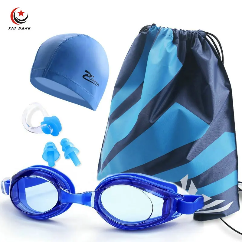 Очки для плавания унисекс из ПУ кожи 4 шт./комплект|myopia swimming glasses|swimming goggles menswimming