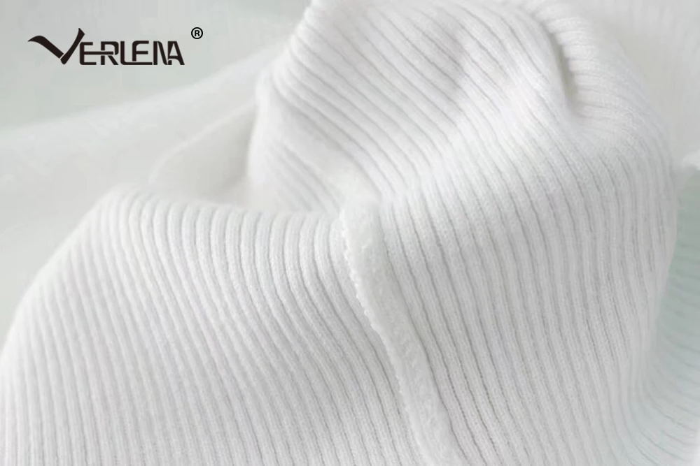 Verlena Cropped Jumper 2019 Solid Black Autumn Sweater Women Pullover Basic Knitwear Turtleneck Short Sleeve Crop Top Sweaters | Женская