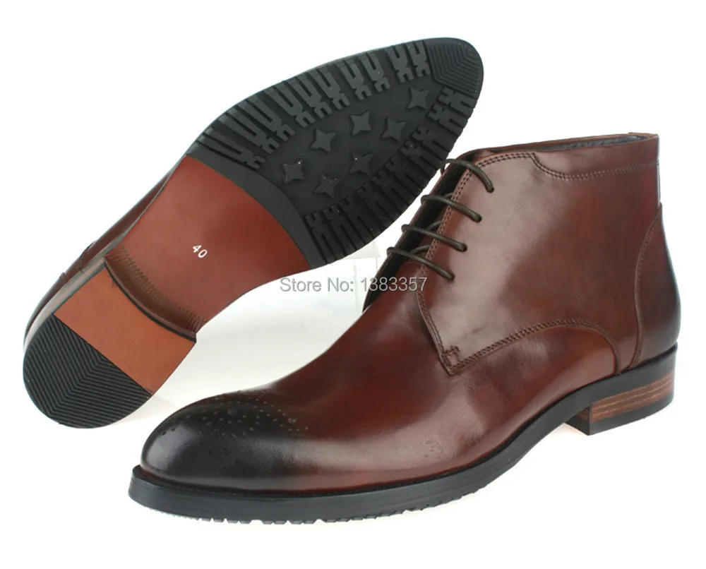 fashion mens ankle boots genuine 
