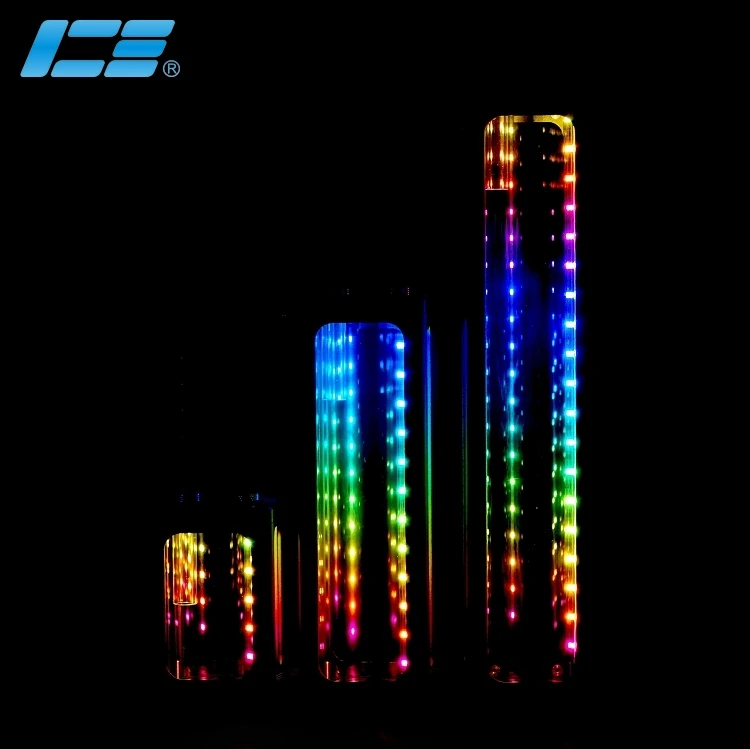 IceManCooler резервуар для водяного охлаждения, чехол для компьютера, 120 мм, резервуар для воды с RGB эффектом, охлаждаемый контейнер ICE-RX7