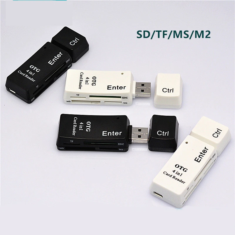 Кардридер USB 2 0 все в одном SD/Micro SD/TF/MMC/MS Compact Flash Смарт карта памяти адаптер Type C OTG SD