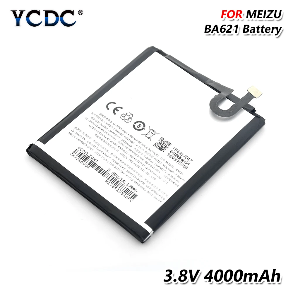 BA621 литий ионная литиевая батарея для Meizu M5 Note(Note 5) 3 85 V 4000mAh телефона Замена
