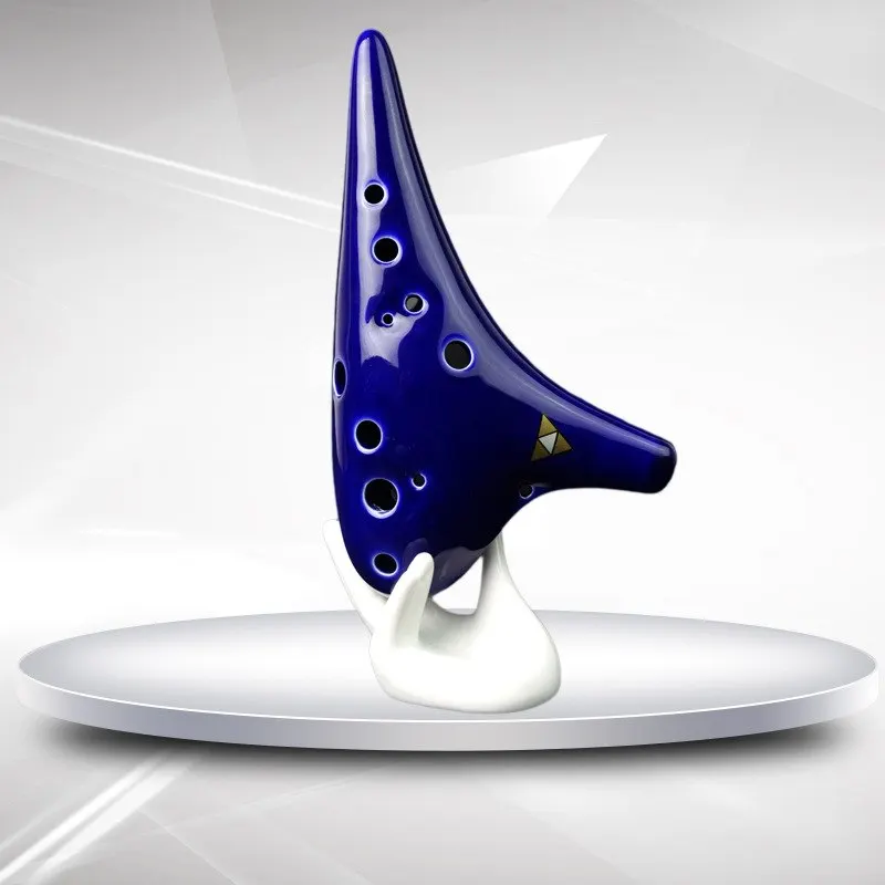 Ocarina Musical Instrument Student Dedicated 12 Hole Flute Piccolo Blue | Спорт и развлечения