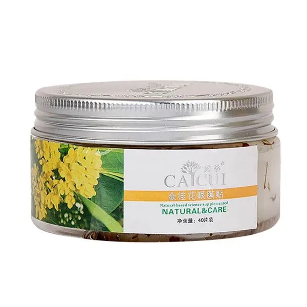 40pcs/bottle Golden Osmanthus Eye Mask Care Wrinkle Puffiness Dark Circles Bags