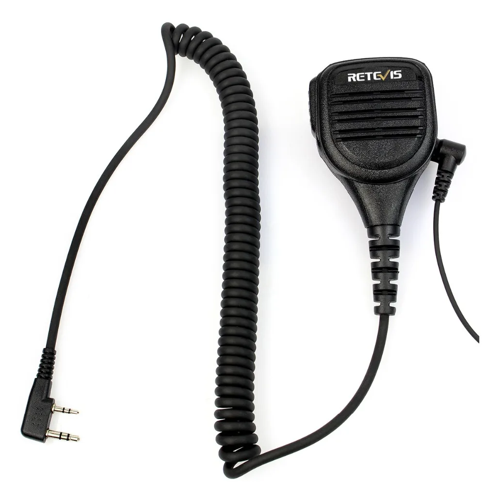 2 контактный дистанционный микрофон Retevis для Kenwood H777 RT22 RT3/RT81 TYT Baofeng двухсторонняя