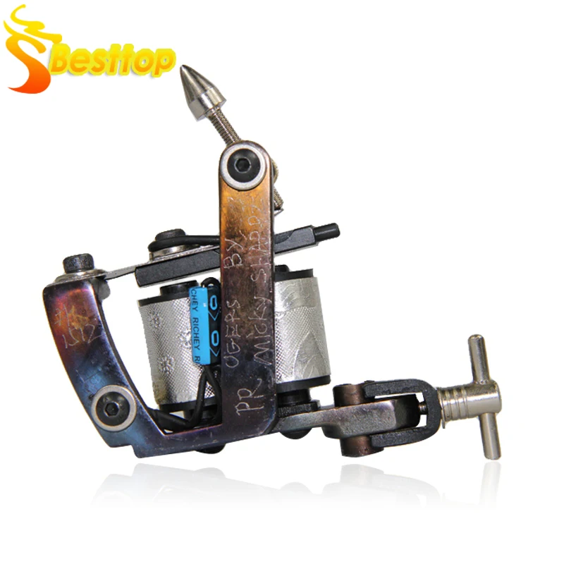 Профессиональная машинка для окраски татуировок 10 обертываний катушка шейдер