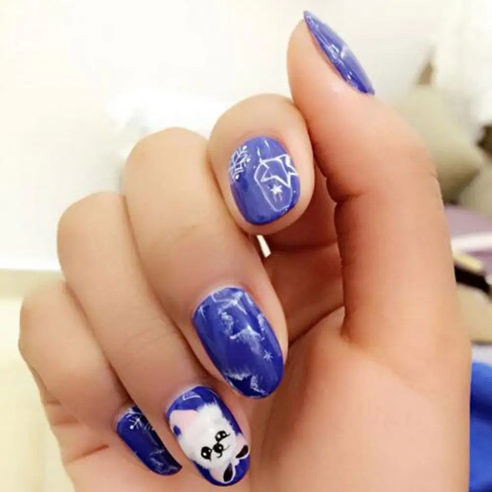 1 шт. Новый Модный женский градиентный цветной акриловый УФ-гель дизайн ногтей